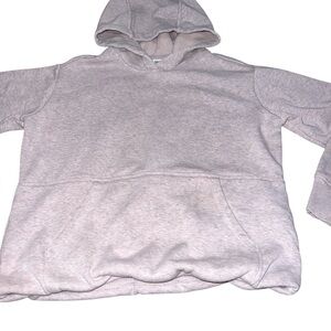 EUC Athleta Girl Crazy Cozy Chill Hoodie Heather Pink Lavender Medium 8-10 Comfy